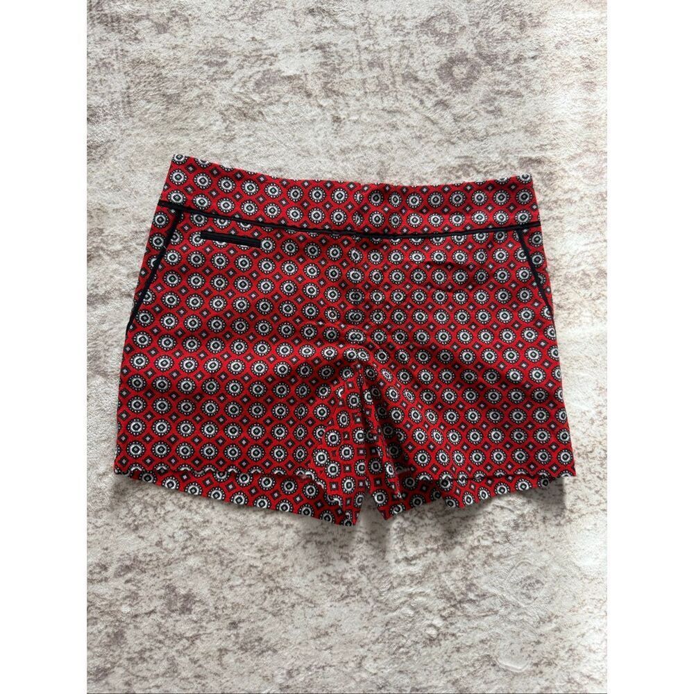 NWT Ann Taylor Loft Geometric Pique The Riviera Shorts Multicolor Size 4